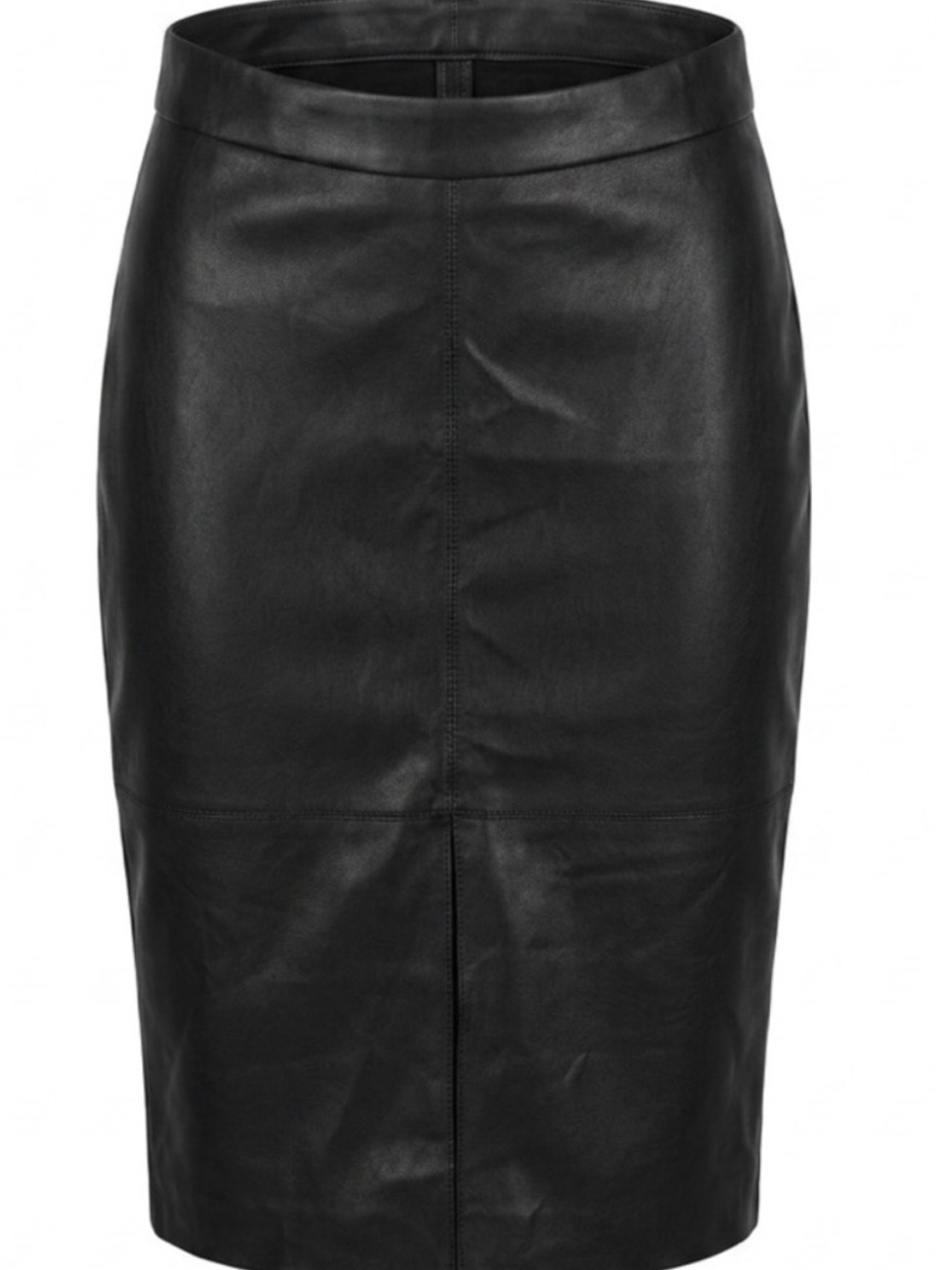 RW&Co Black Faux Leather Pencil Skirt